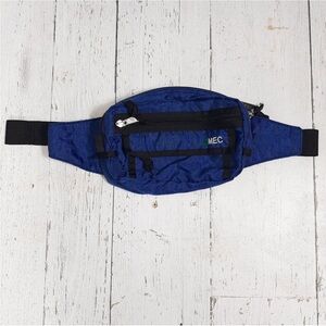 Vintage MEC Mountain Equipment Co-op Ajustable Fanny Pack Belt Bag Blue